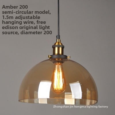 Retro Glass Globe Chandelier | Creative Hanging Pendant Light | Dining Room Cafe Bar