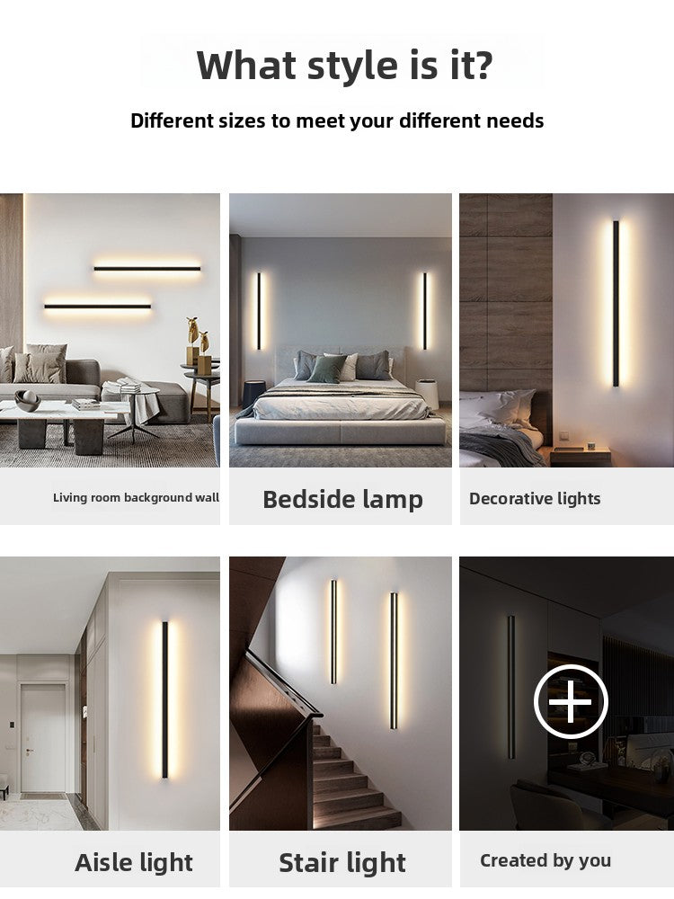 LED Panel Light Strip | Dimmable Surface Mount Ceiling Lamp | Living Room Office