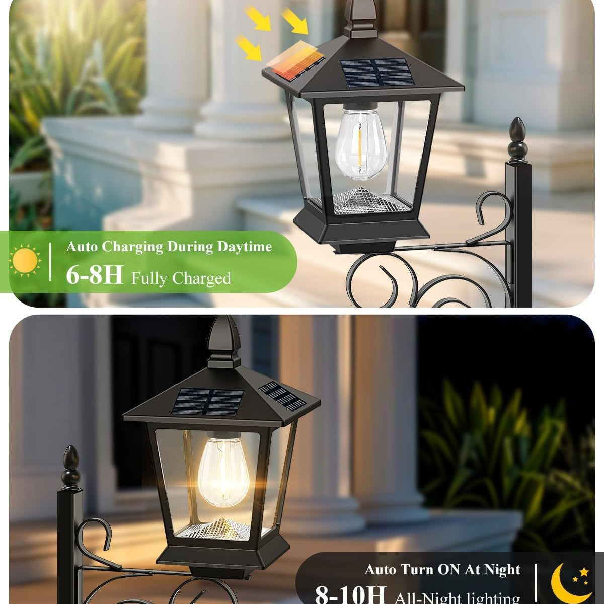 Solar-powered decorative lights