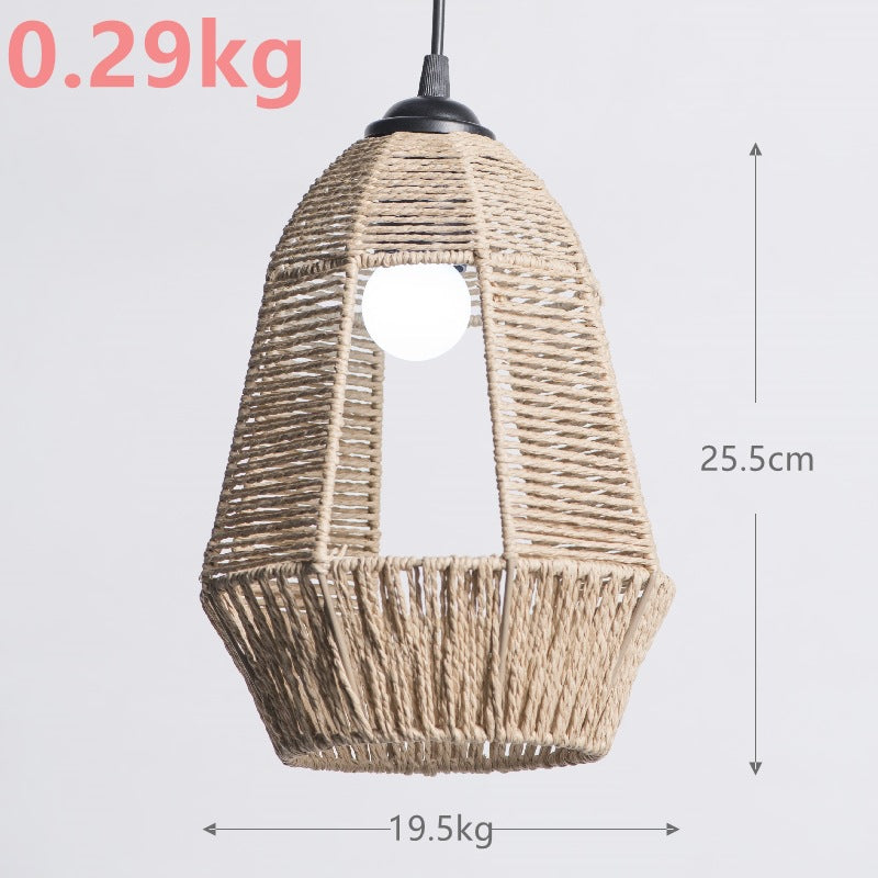 Woven Paper Rope Chandelier Lampshade