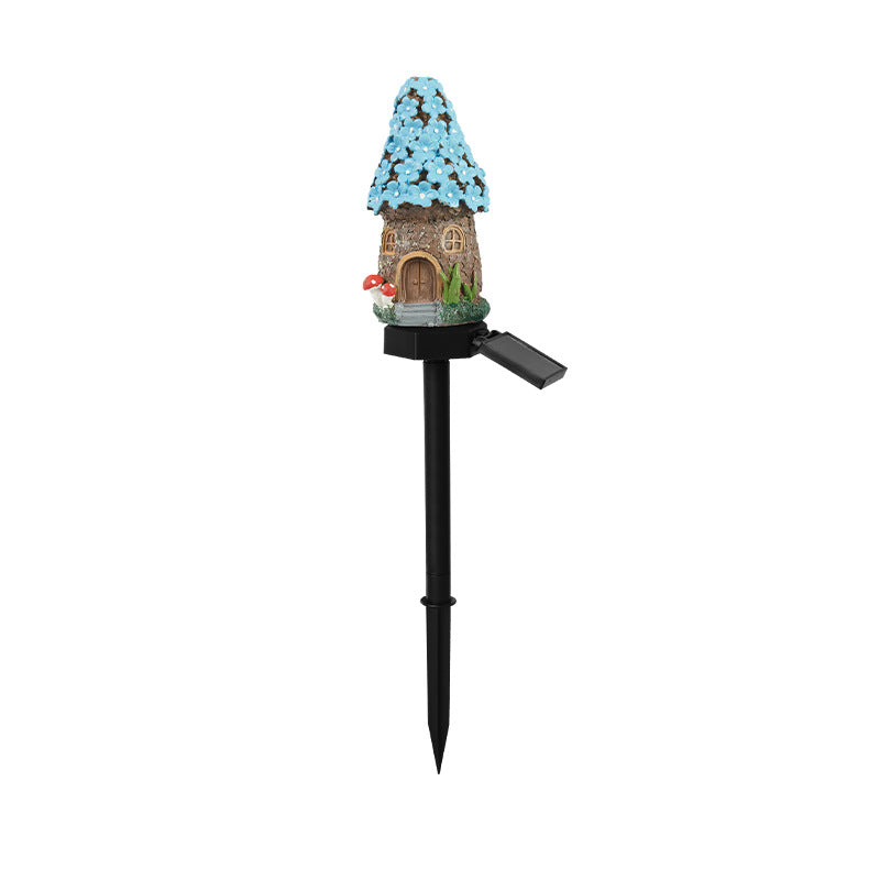 Solar Powered Resin Ground Lamp for Garden Decoration