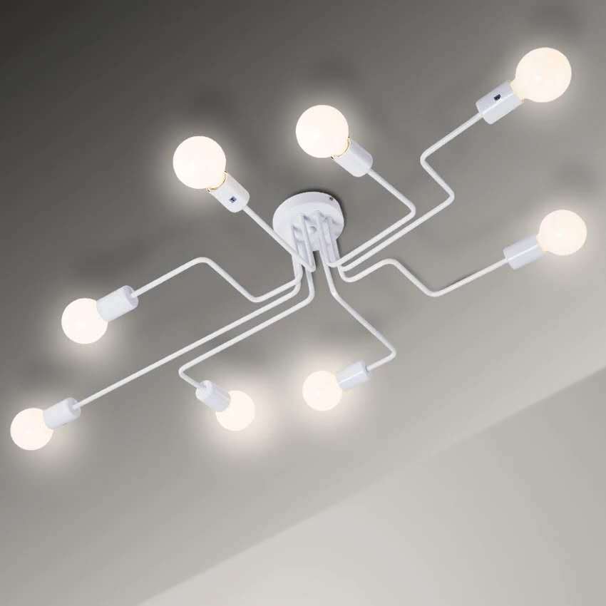 Modern Retro Iron Ceiling Lamp | Industrial Vintage Pendant | Living Room Cafe Bar