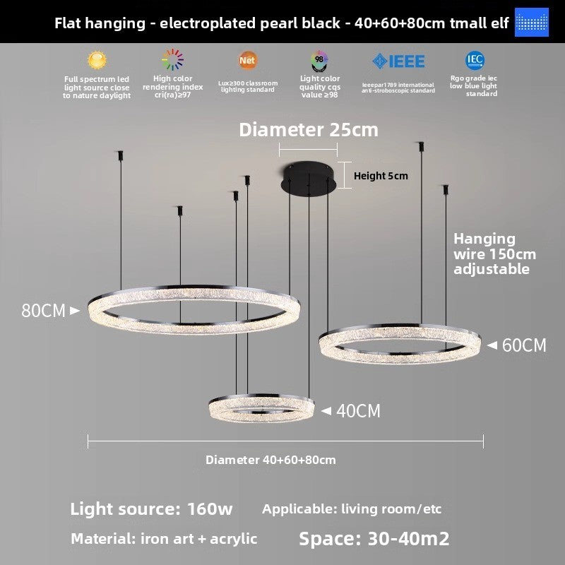 Modern LED Chandelier with Smart Control