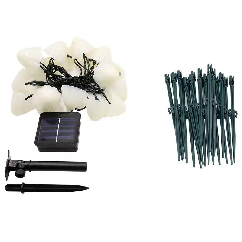 Cross-Border Solar Mushroom Lights Garden Lawn Courtyard Lights Outdoor Waterproof Camping Decorative Lights New Year Atmosphere