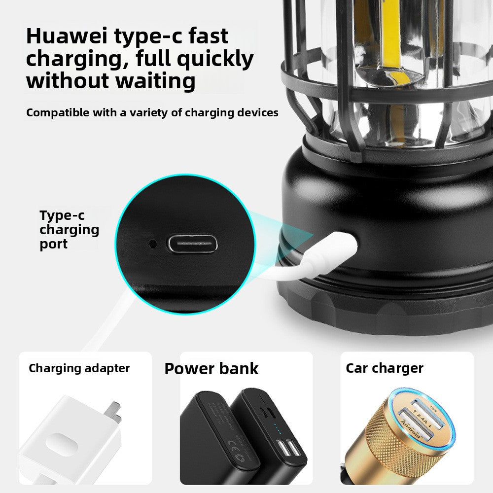 Portable LED Camping Lantern | Rechargeable Tent Light | Outdoor Hiking Adventure