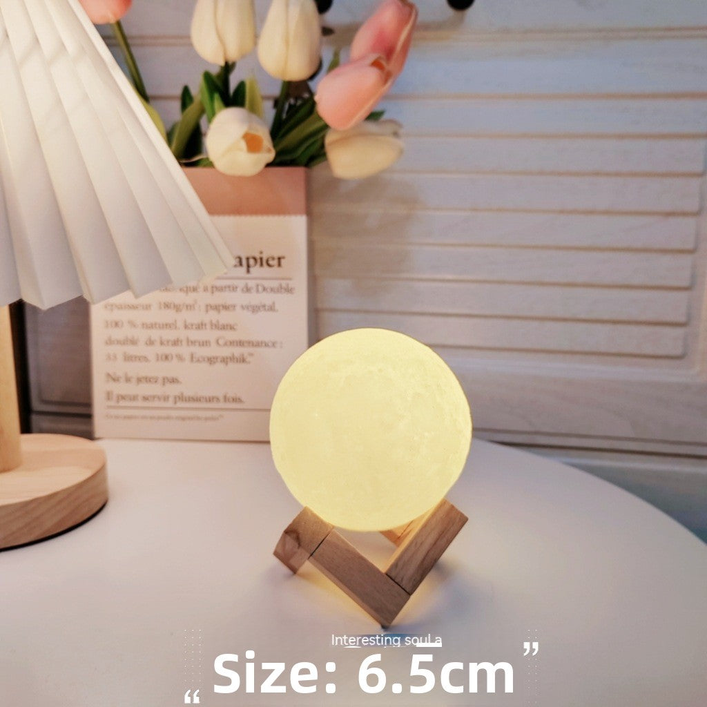 Moon Planet Night Light for Bedroom Desktop Decoration