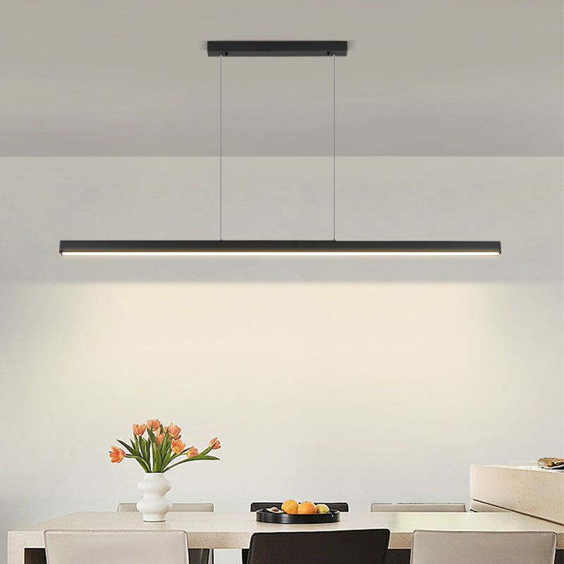 Modern LED Chandelier | Adjustable Height Pendant Light | Dining Room Living Room