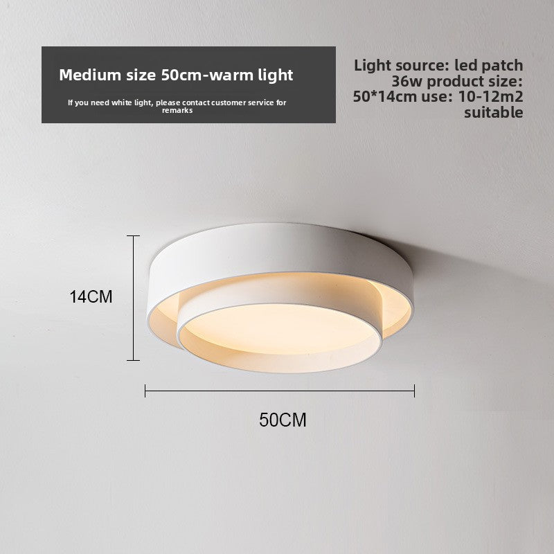 Modern LED Ceiling Light for Living Room & Bedroom | Nordic Flush Mount | Dimmable 3-Color Lamp