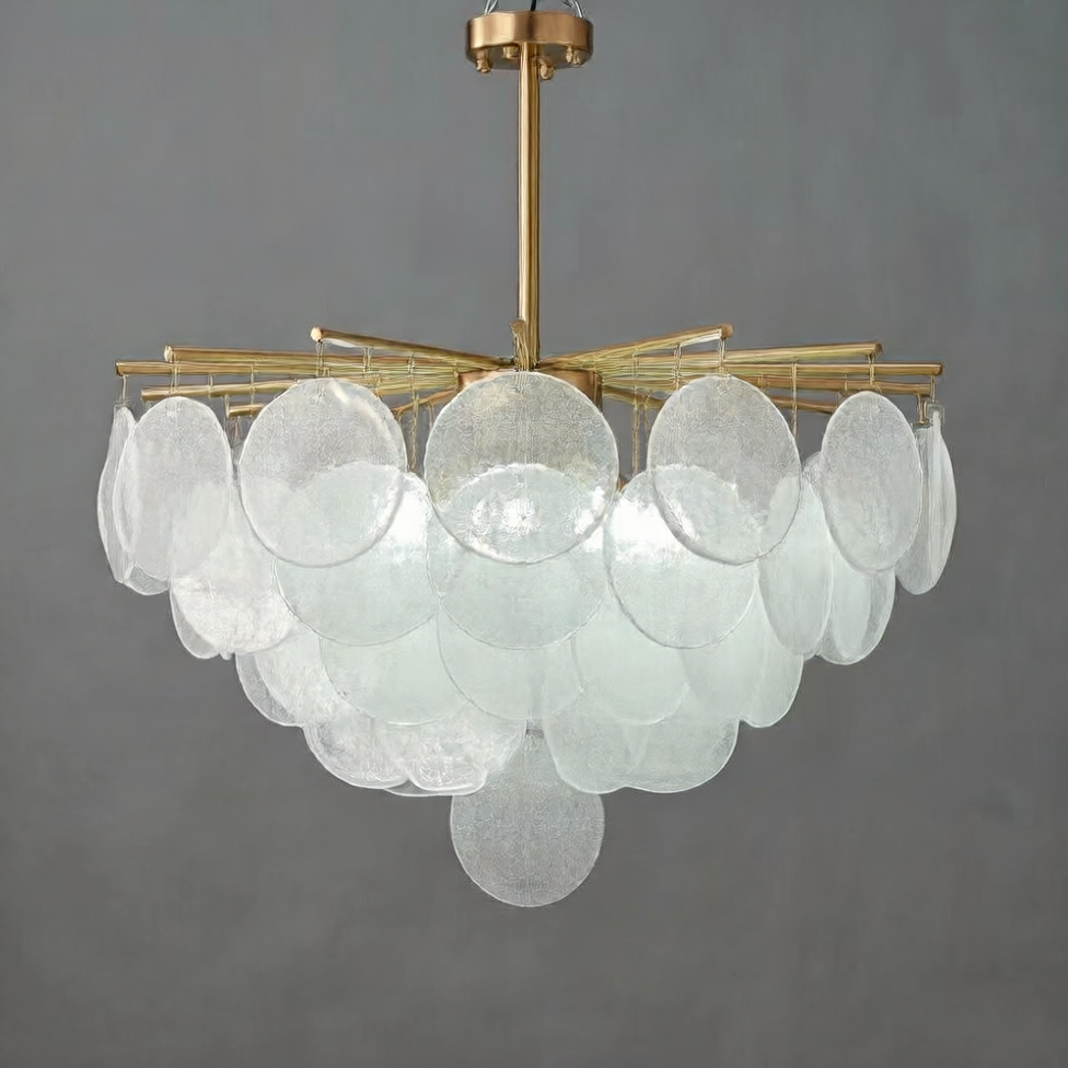 Modern Crystal Glass Chandelier | Diamond Pendant Light | Dining Room Living Room