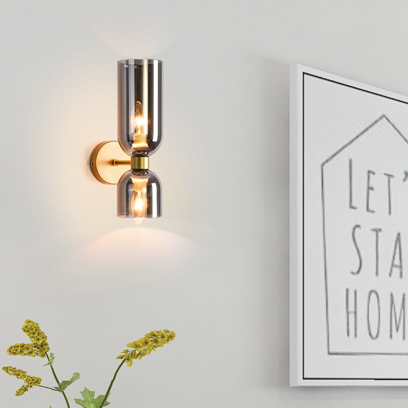Nordic post-modern wall lamp retro wall lamp up and down lighting bedside lamp bed and breakfast hotel personalized wall lamp