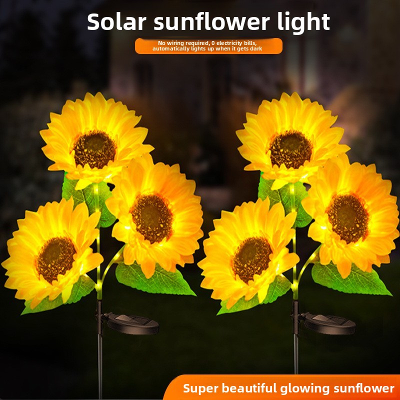 Color-changing optical fiber artificial flower lamp