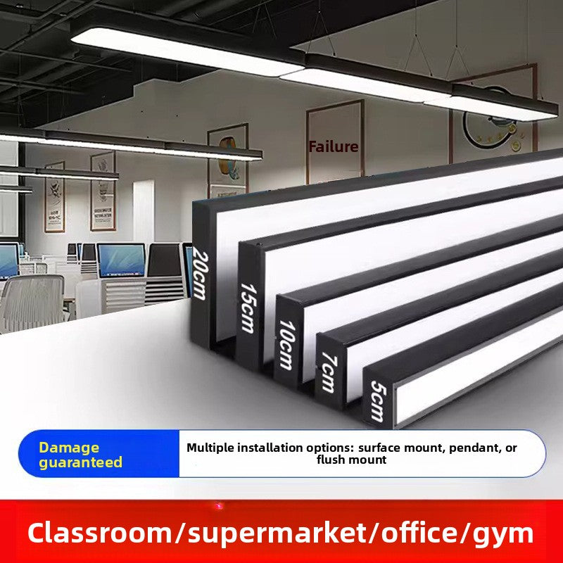 Square Tube LED Pendant Light | Modern Office Chandelier | Workspace Dining Room