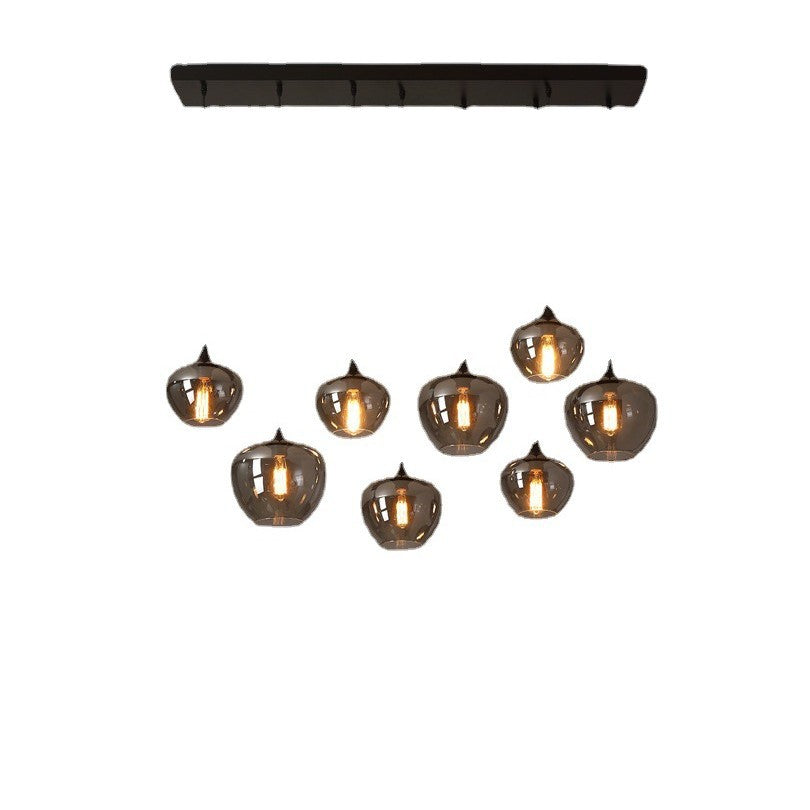 Modern Industrial Glass Pendant Lamp | Bar-Style Hanging Light | Loft Dining Kitchen