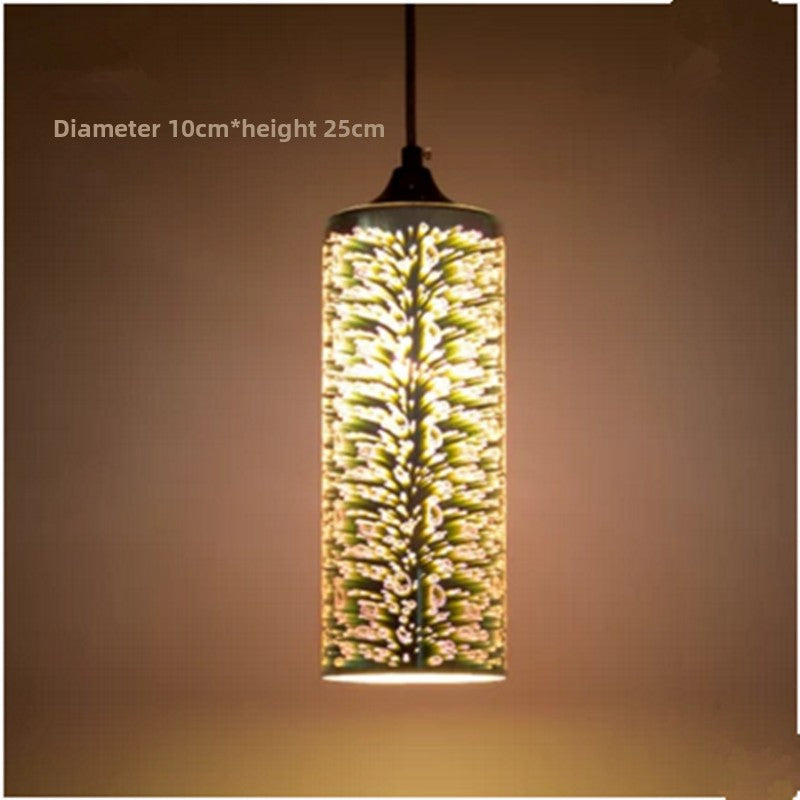3D color glass spherical chandelier