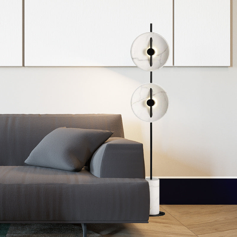 Modern Adjustable Floor Lamp with Three Color Lighting