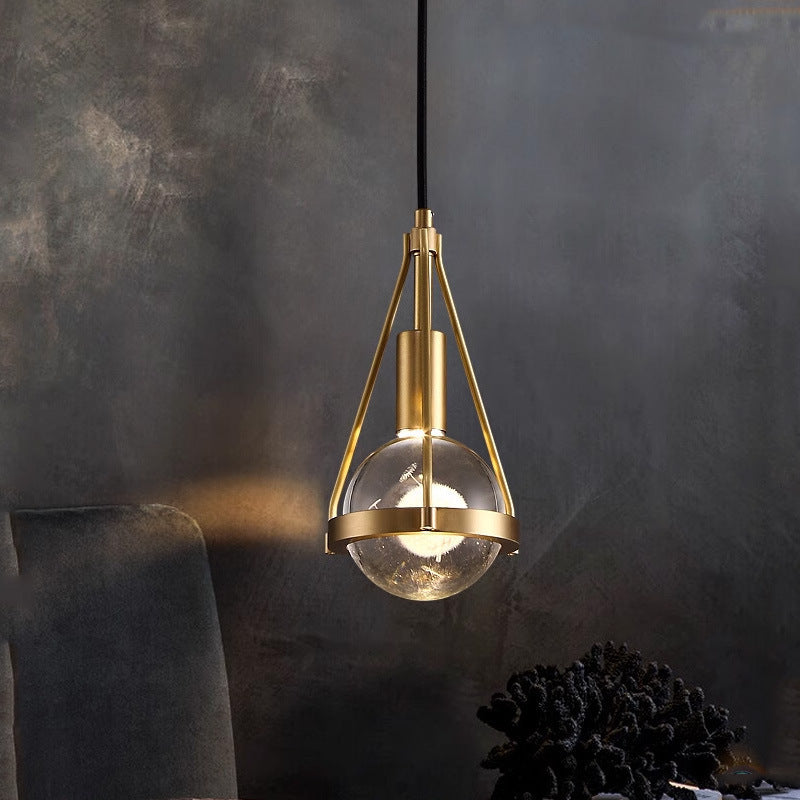 Modern Crystal Copper Chandelier LED Light