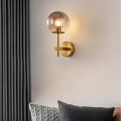Ösedum Orb Brass Wall Sconce