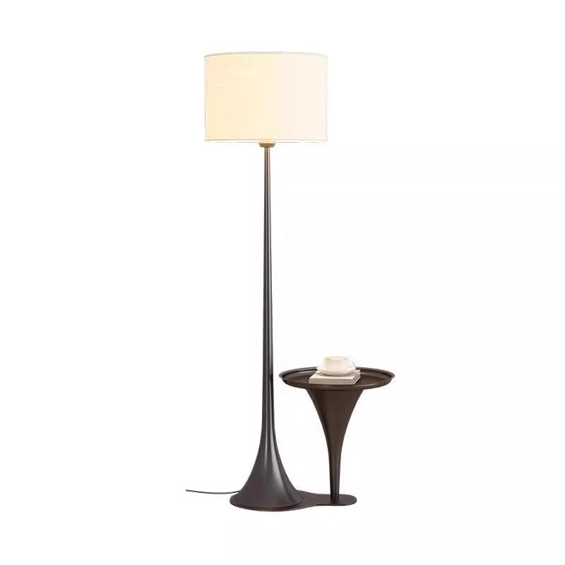 Mid-Century Modern Floor Lamp with Storage and Dimming