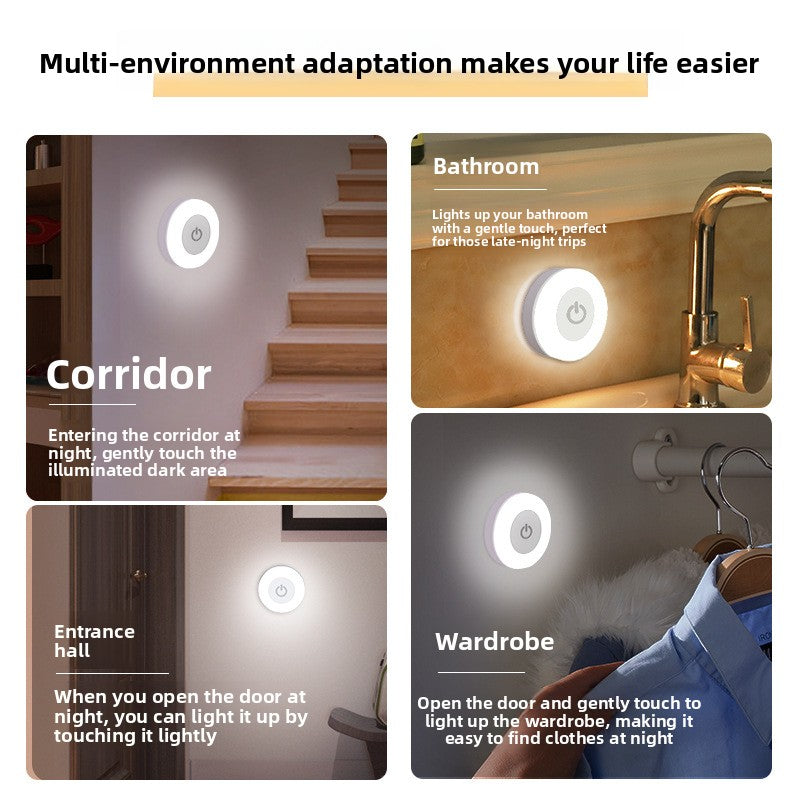 Rechargeable Sleep Night Light | Warm Glow Energy-Saving Lamp | Bedroom Nursery
