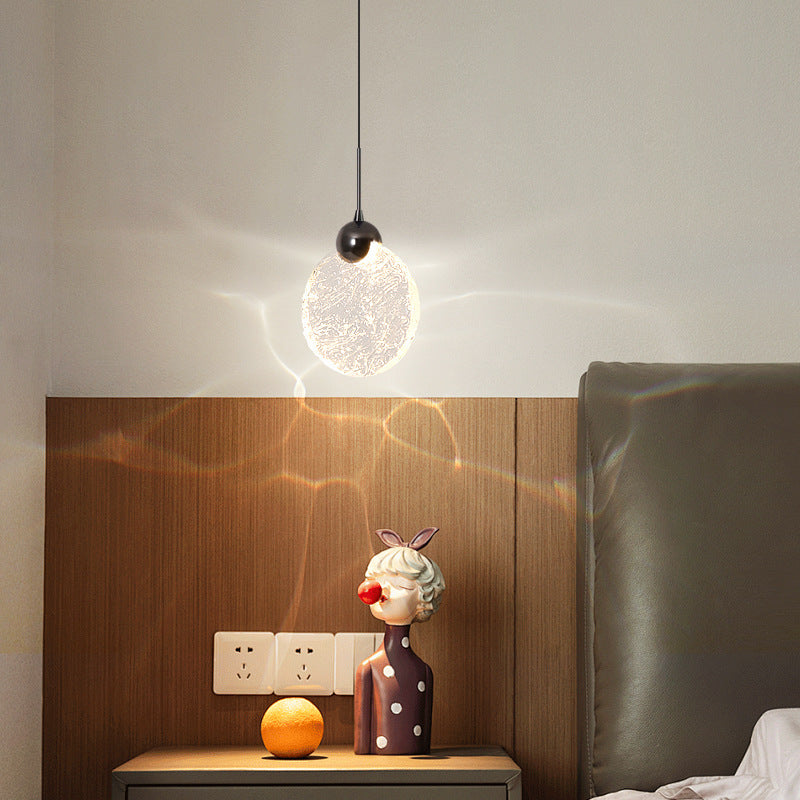 Crystal Bedside LED Chandelier | Hanging Pendant Light | Bedroom Dining Room