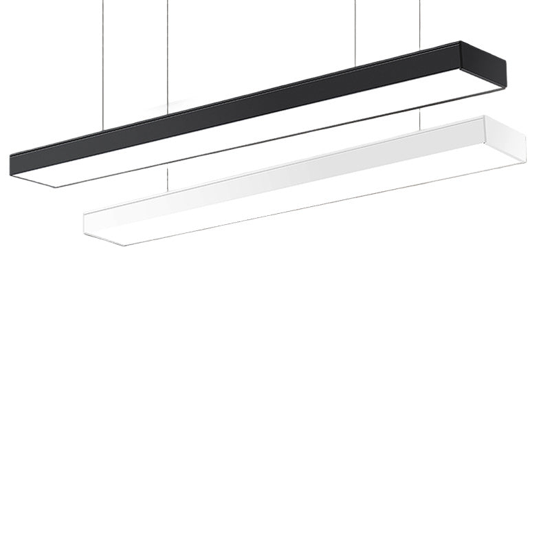 Square Tube LED Pendant Light | Modern Office Chandelier | Workspace Dining Room