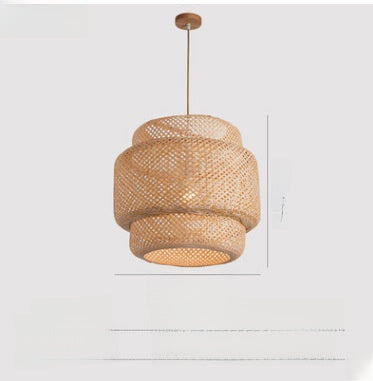 Living Room Bedroom Simple Bamboo Chandelier