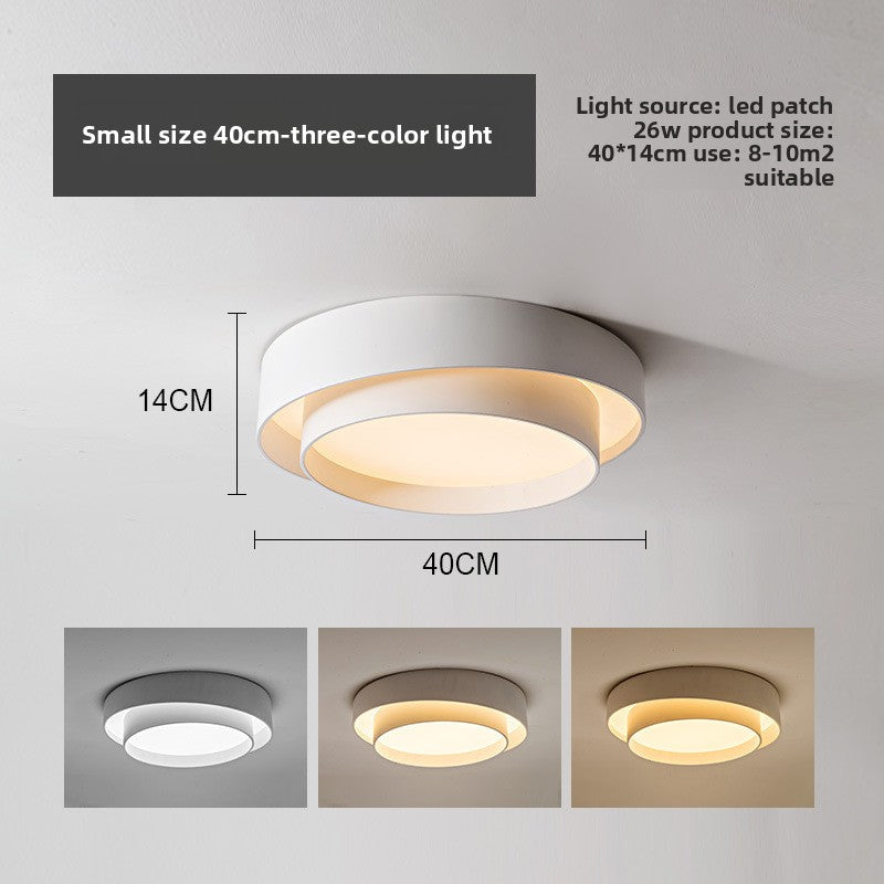 Modern LED Ceiling Light for Living Room & Bedroom | Nordic Flush Mount | Dimmable 3-Color Lamp