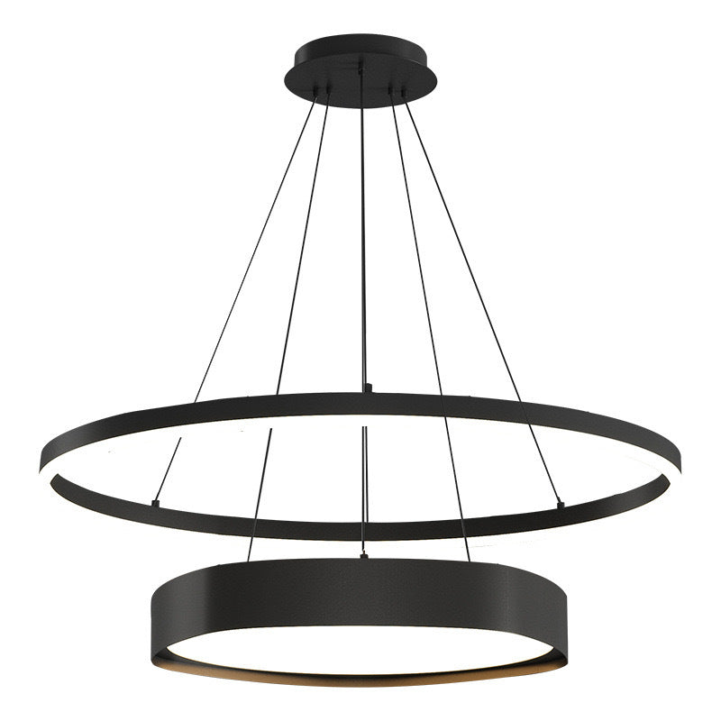 Modern Round LED Chandelier for Dining Room