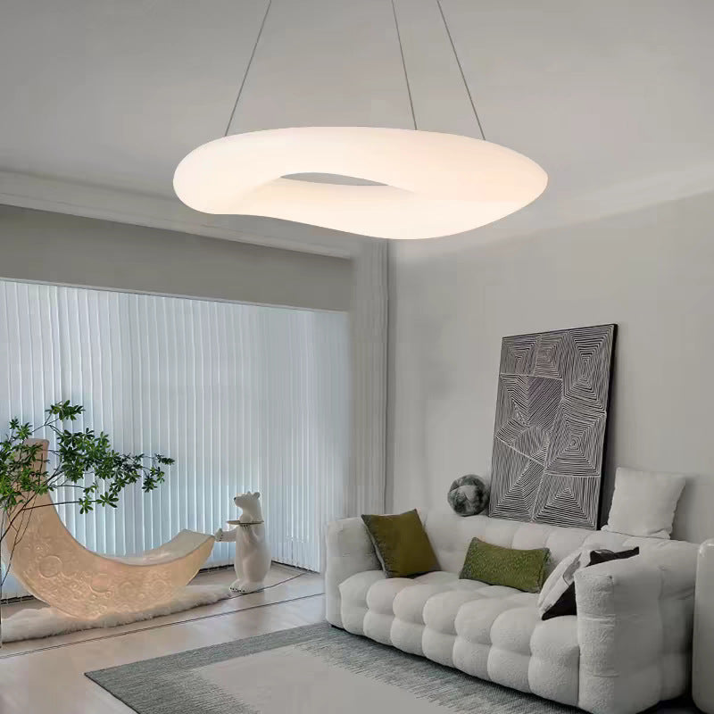 Nordic Donut Shaped LED Pendant Light with Remote Control