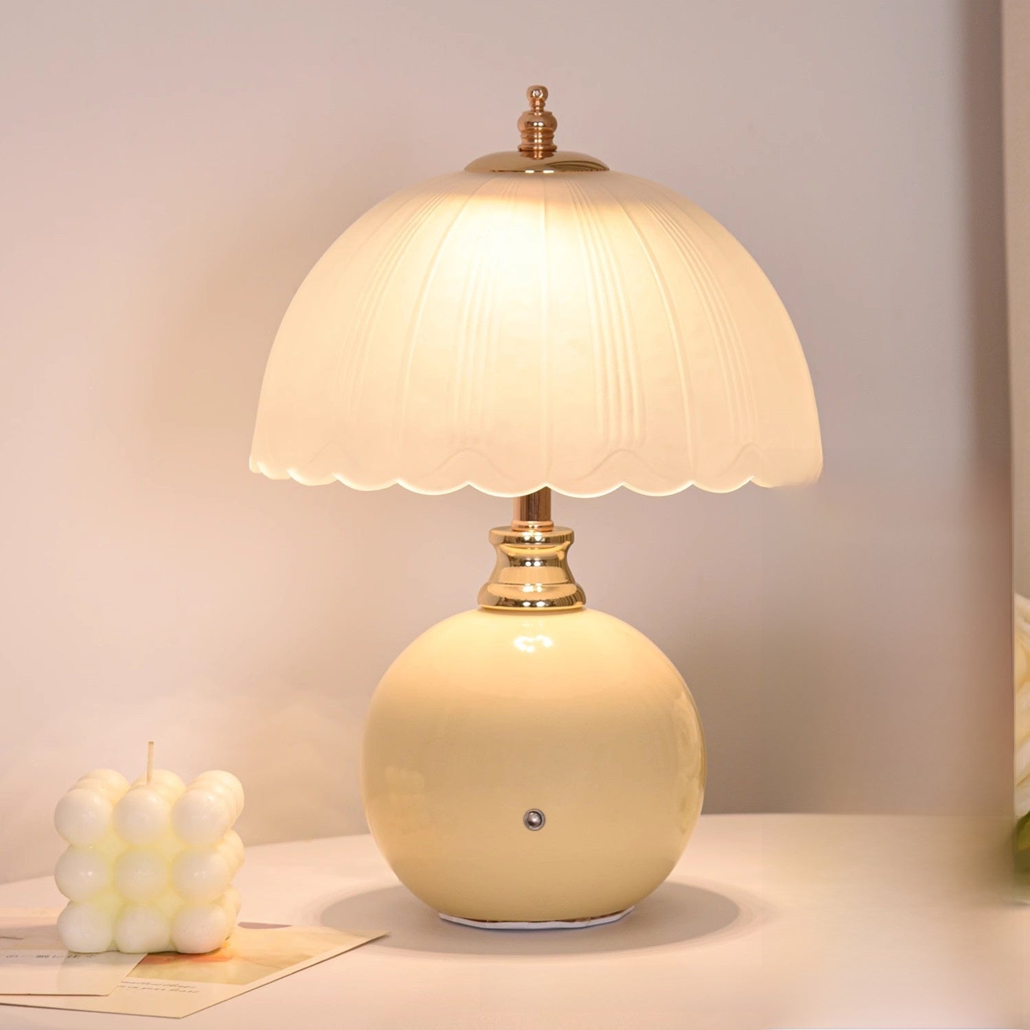 Bedside Ambient Table Lamp | Warm Glow Night Light | Bedroom Décor Sleep Aid