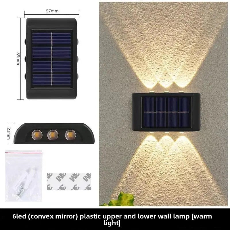 Solar LED Outdoor Wall Lamp | Wireless Exterior Sconce | Garden Porch Patio Security Light