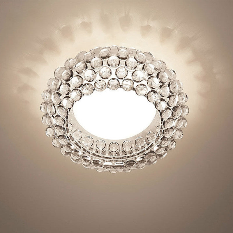 Circular Creative Art LED Ceiling Lamp | Abstract Geometric Pendant | Living Room Office