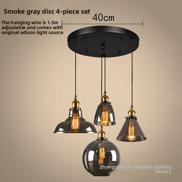 Retro Glass Globe Chandelier | Creative Hanging Pendant Light | Dining Room Cafe Bar