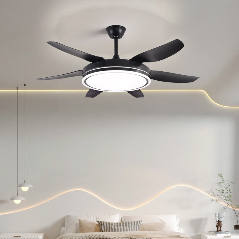 Smart Ceiling Fan Light with Voice & Remote Control | Integrated LED | Modern Living Room Bedroom