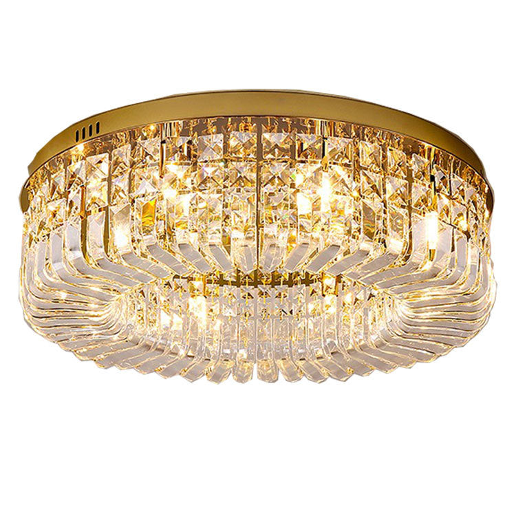 Crystal LED Ceiling Light | Luxury Dimmable Chandelier | Living Room Bedroom Dining