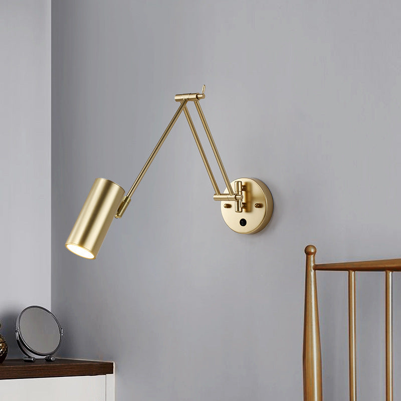 Foldable Retro Long Boom Floor Lamp | 360° Adjustable Arm | Telescopic Reading & Desk Lamp