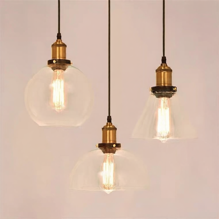 Retro Glass Globe Chandelier | Creative Hanging Pendant Light | Dining Room Cafe Bar