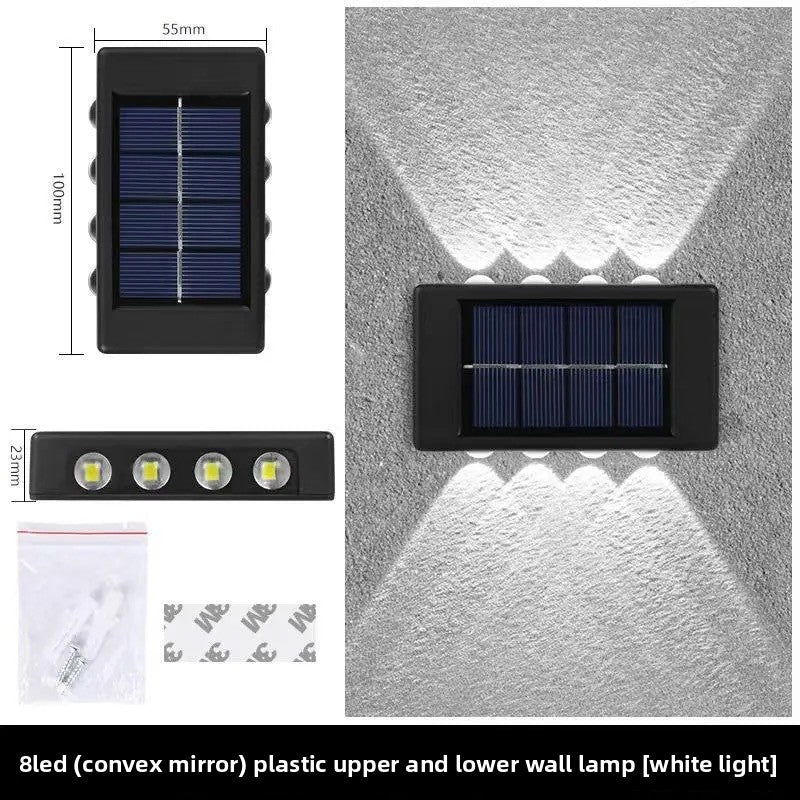 Solar LED Outdoor Wall Lamp | Wireless Exterior Sconce | Garden Porch Patio Security Light
