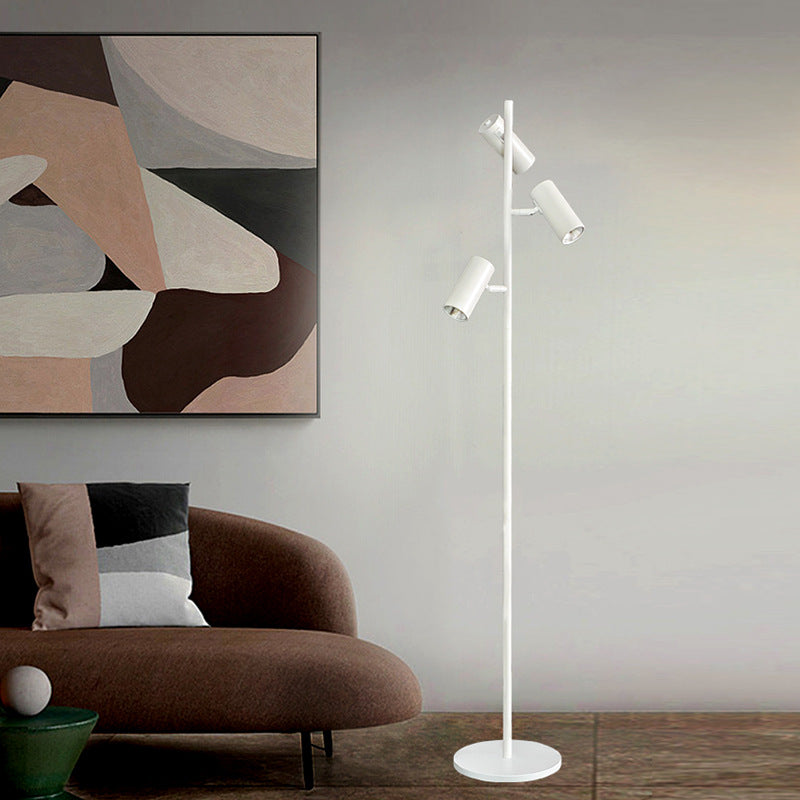 Adjustable 3-Head Floor Lamp | Tri-Color LED Standing Light | Living Room Office Reading