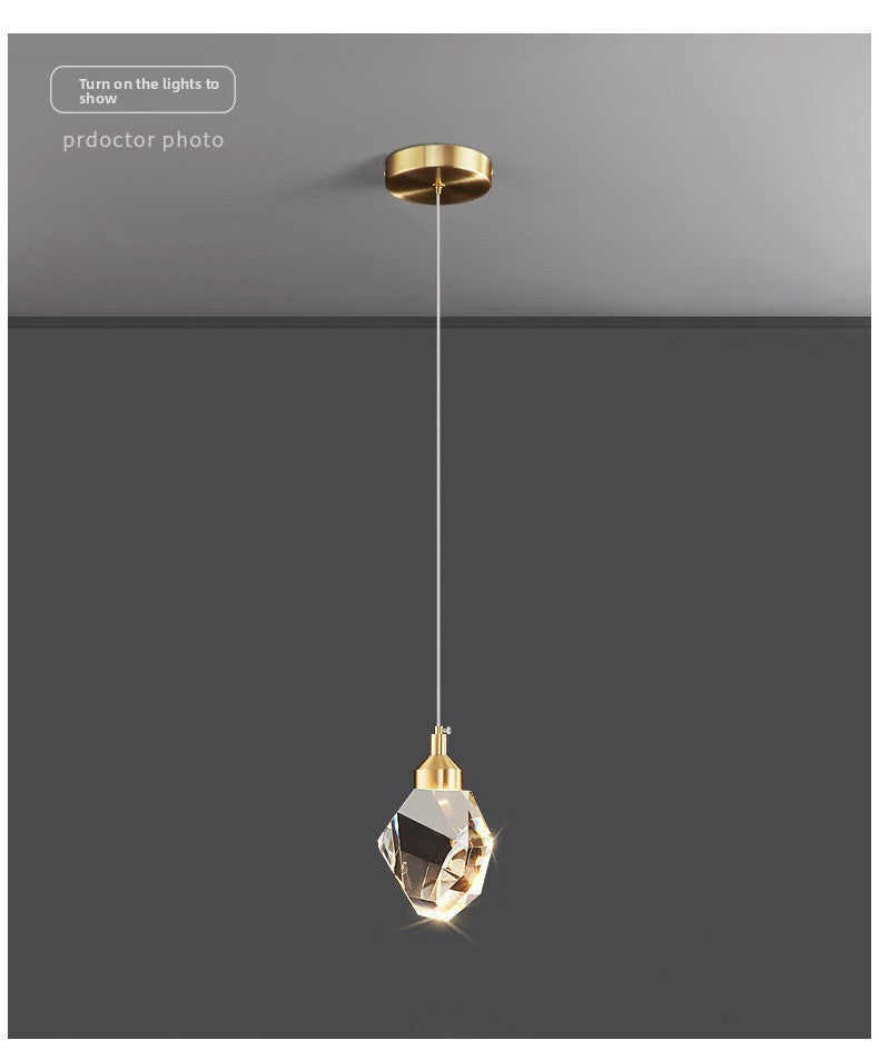 Crystal Chandelier | Light Luxury Dining Room Pendant | Modern Hanging & Ceiling Mount Design