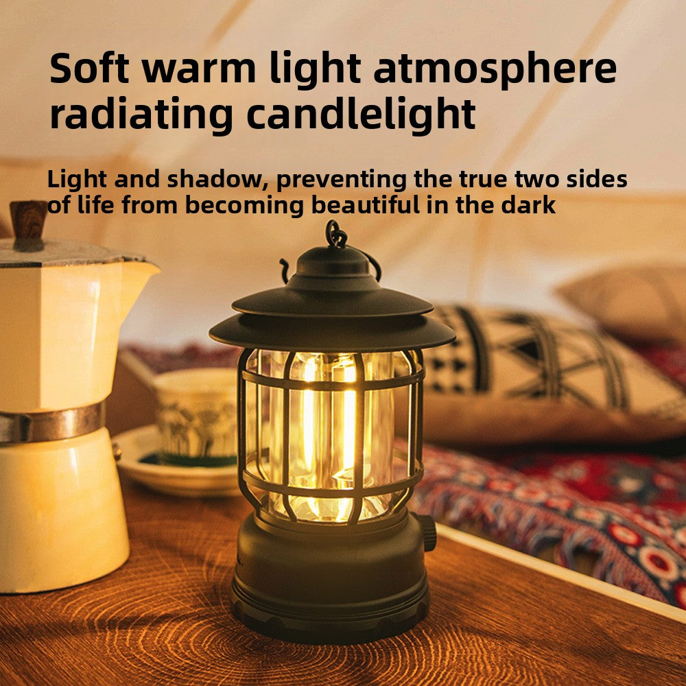 Portable LED Camping Lantern | Rechargeable Tent Light | Outdoor Hiking Adventure