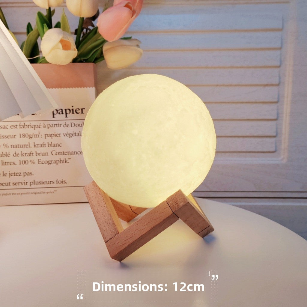 Moon Planet Night Light for Bedroom Desktop Decoration