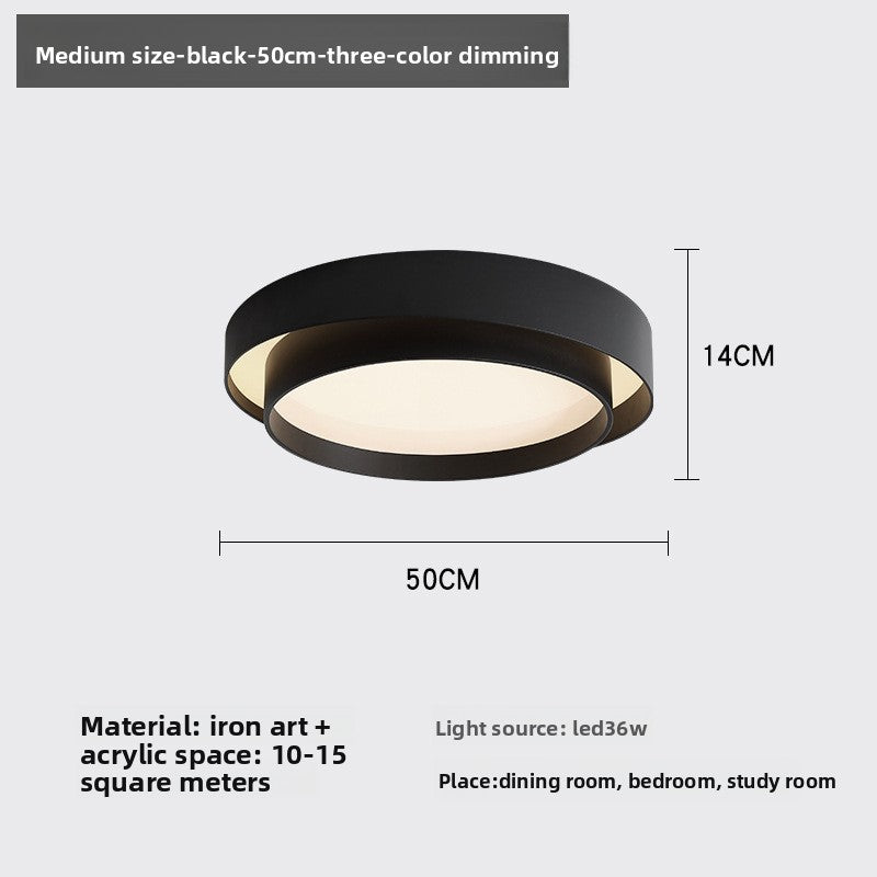 Square LED Ceiling Light | Dimmable Flush Mount Panel Lamp | Bedroom Office Living Room