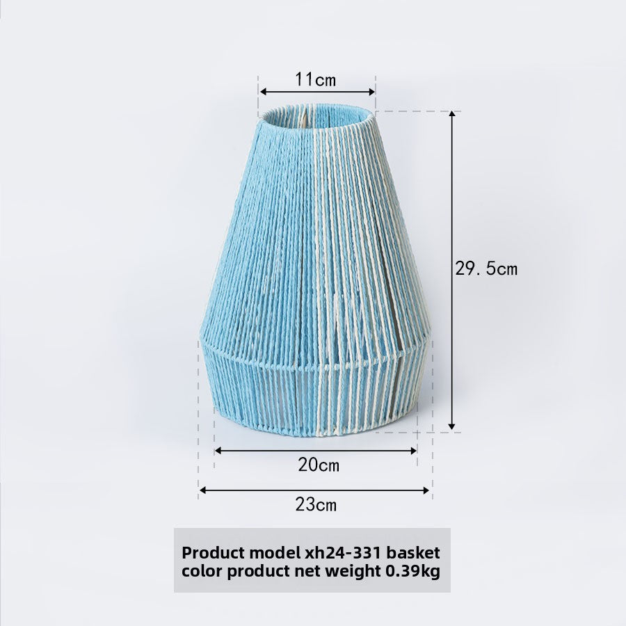 Woven Paper Rope Chandelier Lampshade