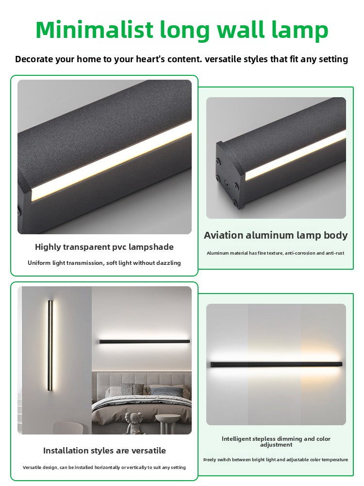 LED Panel Light Strip | Dimmable Surface Mount Ceiling Lamp | Living Room Office