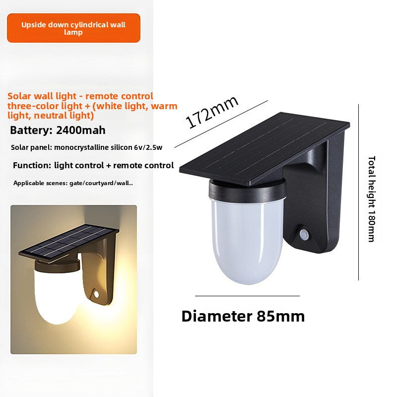 Solar Powered Outdoor Wall Lamp