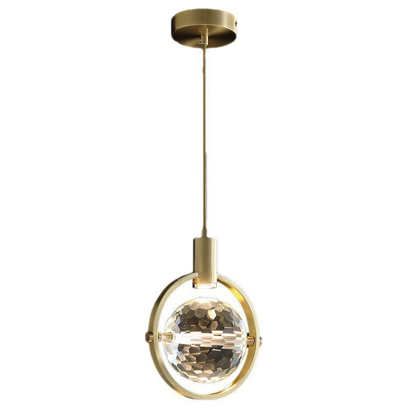 Modern Nordic Crystal LED Chandelier | Minimalist Pendant Light | Dining Room Living Room
