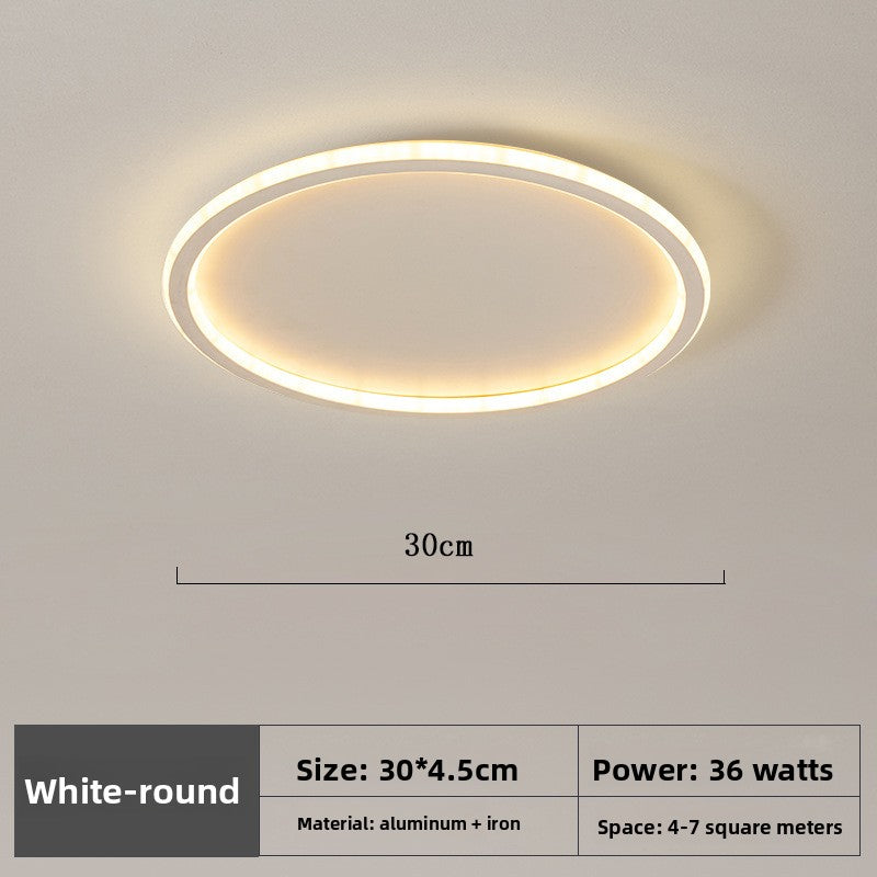 Ultra-Thin LED Ceiling Lamp | Slim Flush Mount Light | Modern Bedroom Living Room