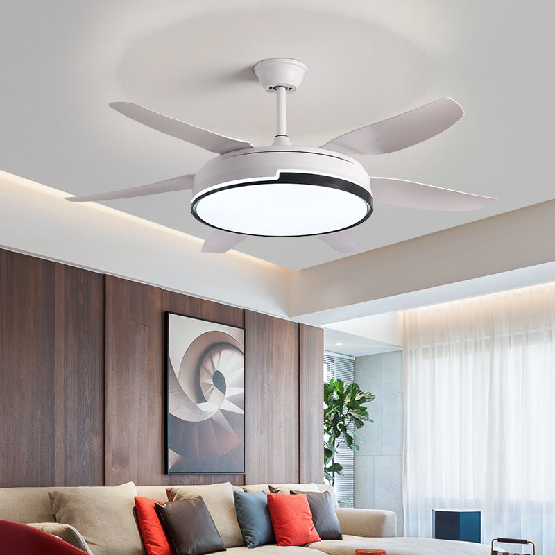 Smart Ceiling Fan Light with Voice & Remote Control | Integrated LED | Modern Living Room Bedroom