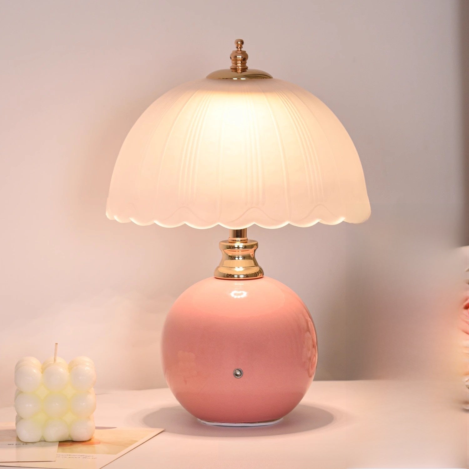 Bedside Ambient Table Lamp | Warm Glow Night Light | Bedroom Décor Sleep Aid